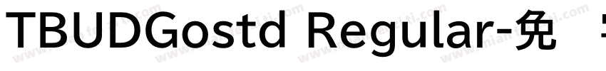 TBUDGostd Regular字体转换